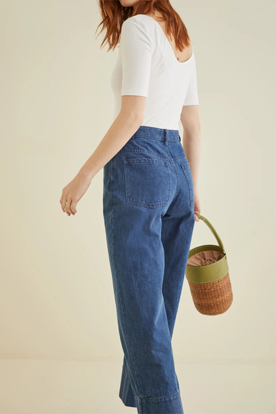 Organic Cotton Denim Trousers