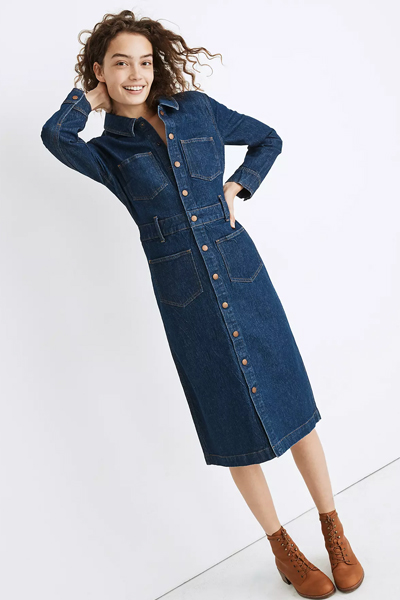 Organic Cotton Denim Dress