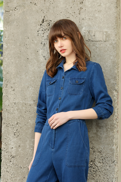 Organic Cotton Denim Jumpsuits