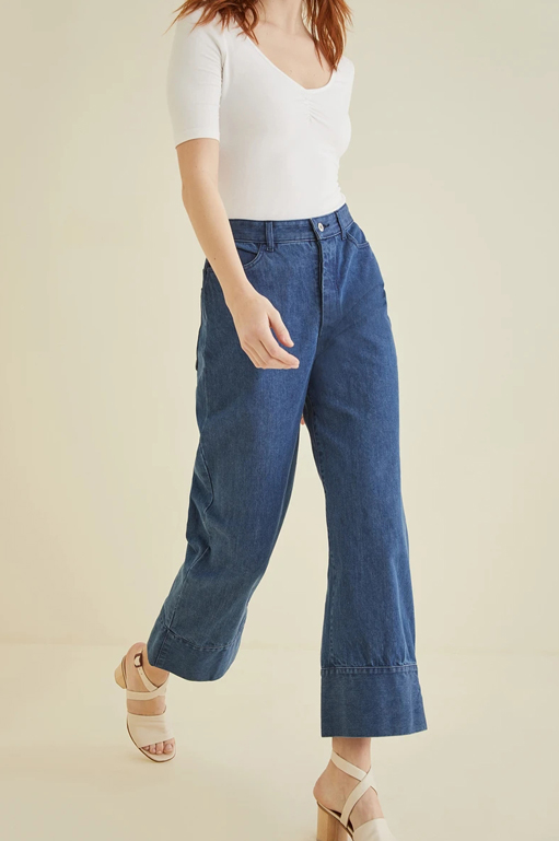 Organic Cotton Denim Trousers